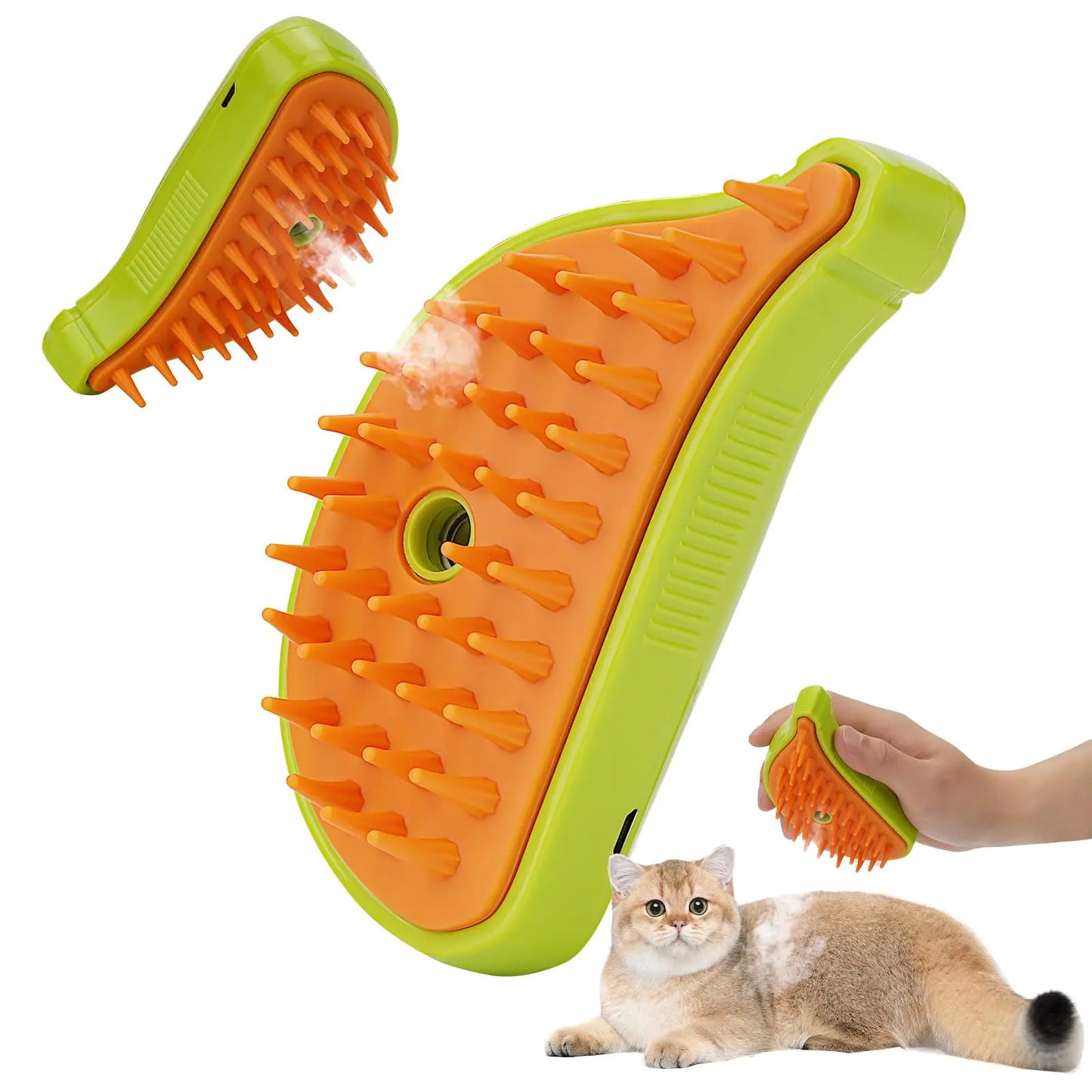 3 In 1 Pet Steam Brush Cat / Dog Cleaning Steamy Spray Massage Beauty Comb Hair Removal Grooming Supplies Pets Accessories